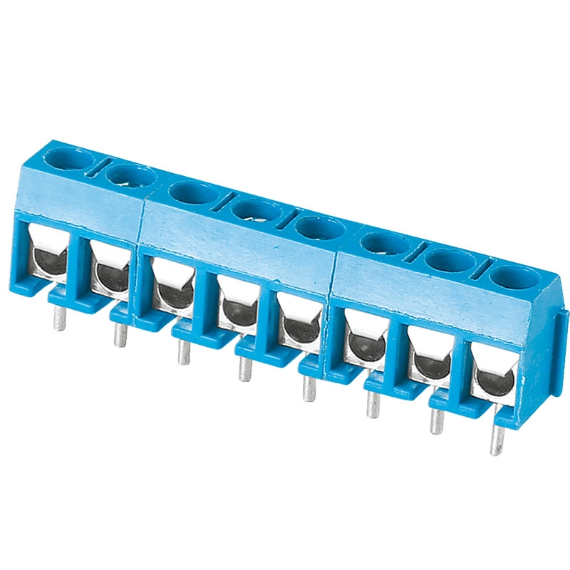 terminal block 300V 16A wholesale electronic connector snap PCB Screw Teminal Block blue 5.0mm pitch