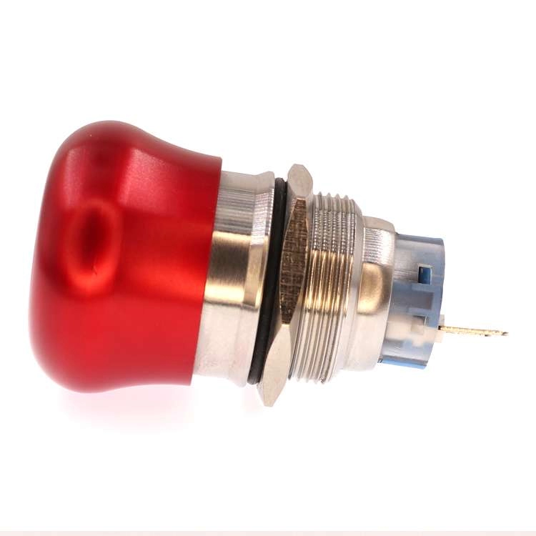 19mm 22mm Red Mushroom Emergency Stop Button ASwitch Metal