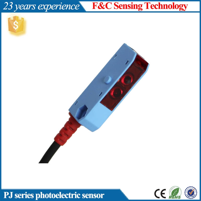 PJ series 150cm Plastic Detector Micro Photoelectric Sensor Switch NPN PNP NO 12VDC M8 Connector
