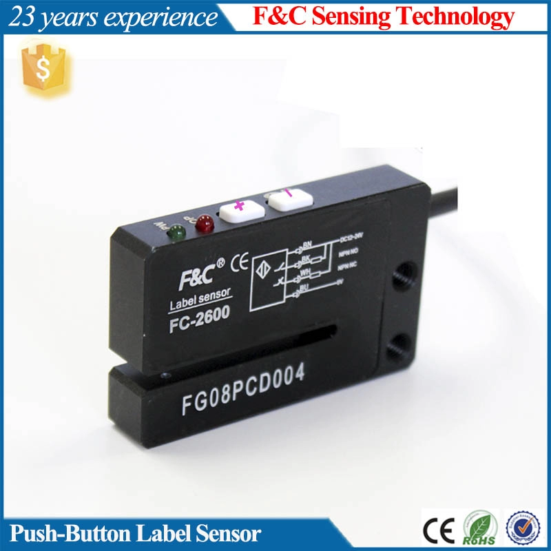 FC-2600 Photoelectric Labeling Sensors Fork Shaped Sensor Suitable For Auto Packing Machine, label machine system