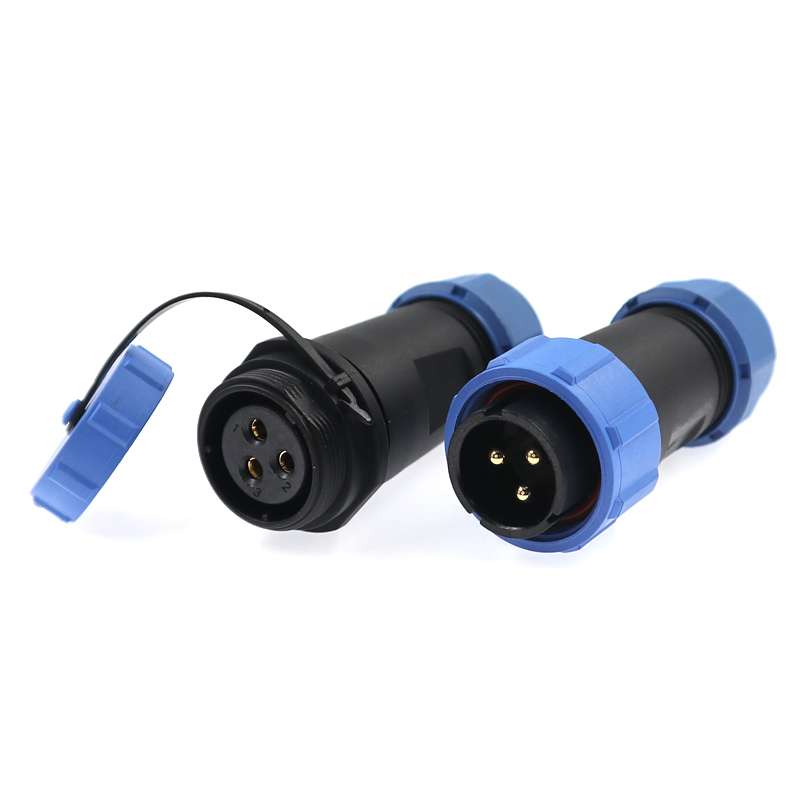 IP68 Plastic Circular waterproof  SP21 cable connector