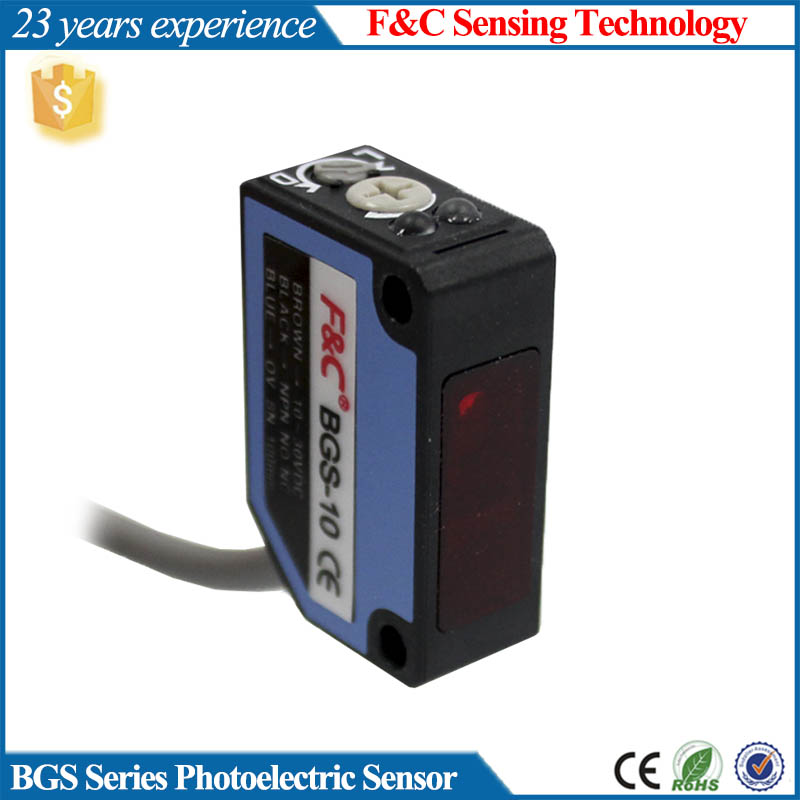 BGS-S10 R2M photoelectric sensor, Background suppression