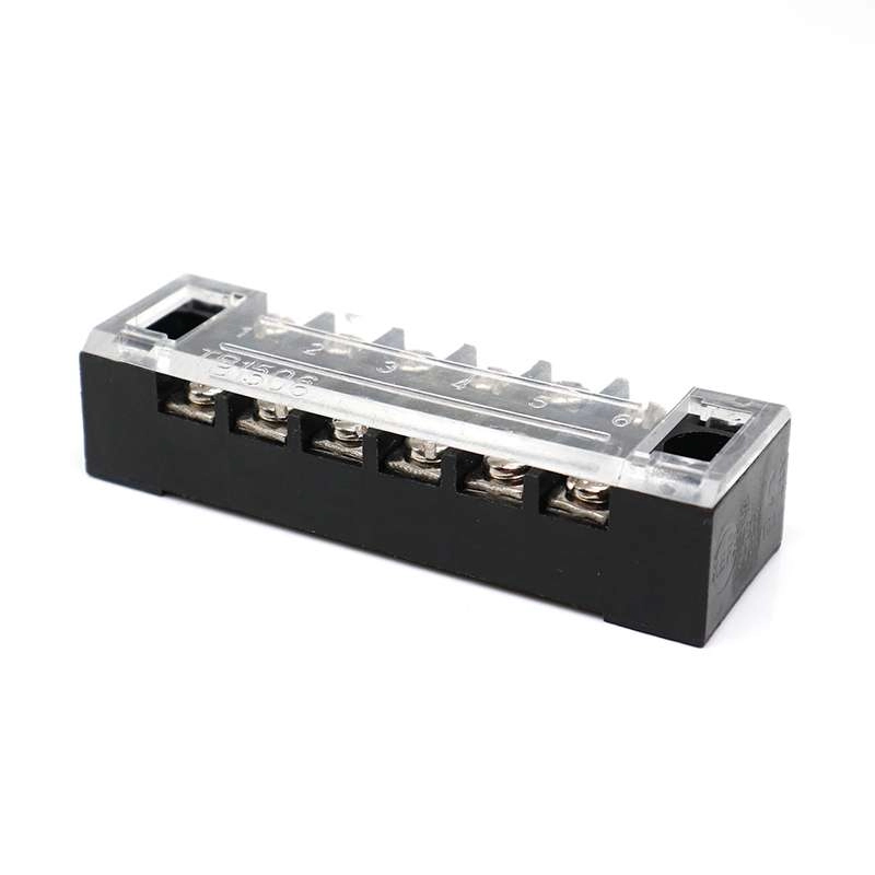 600v 32 amp barrier terminal block with cover