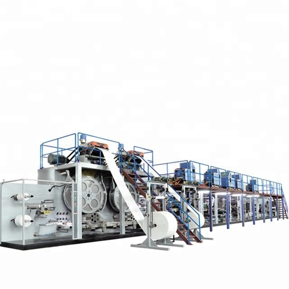 Large Absorption equipment production line for diaper linings baby pant style diaper machine