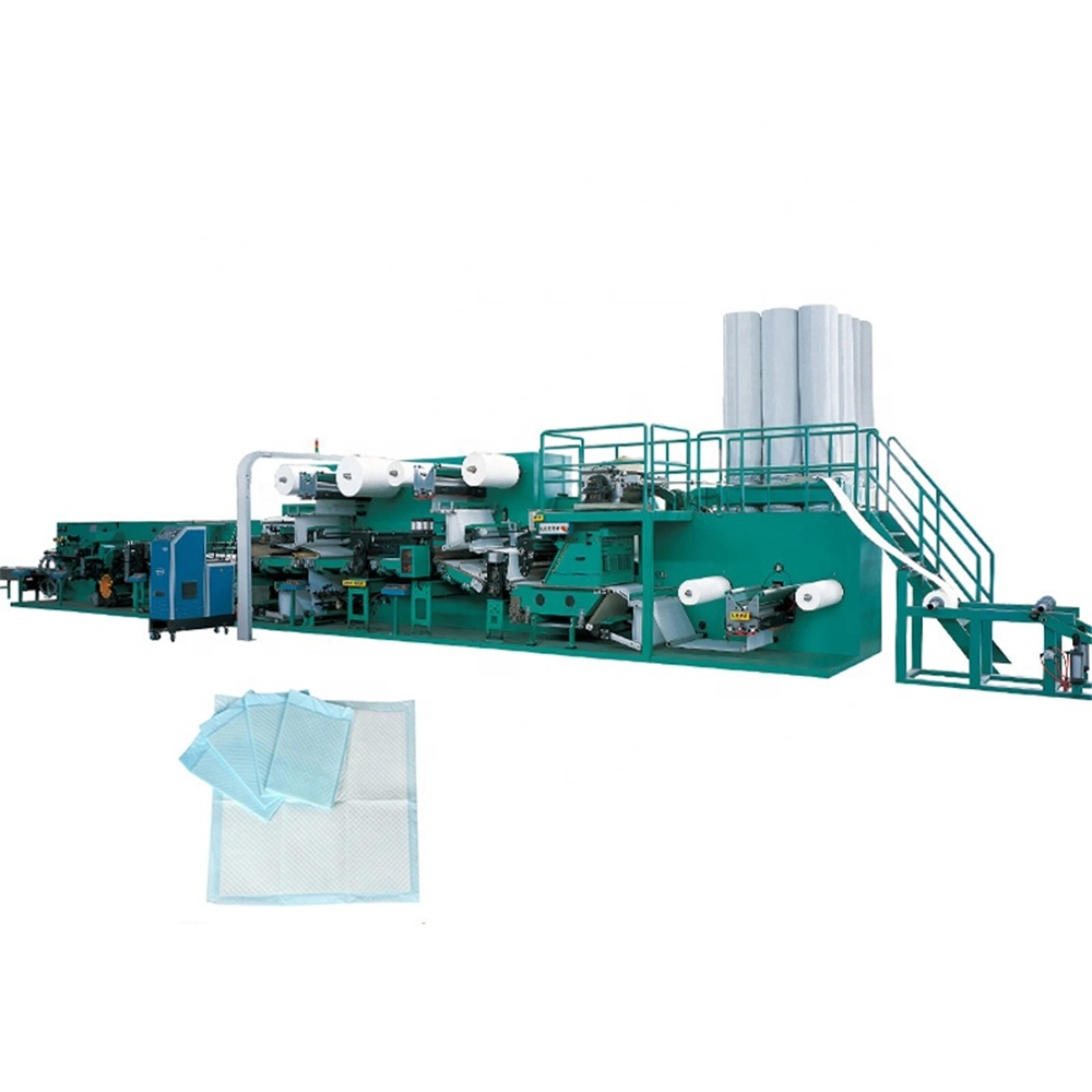 Manufacturer Disposable Soft Touch Under Pad Making Machine Taiwan