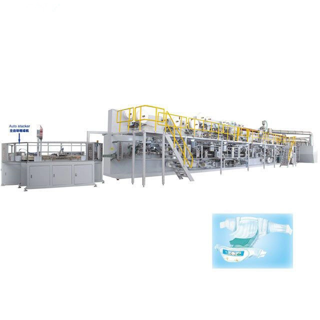 Double Layer Enclosure Leakage Proof Adult Diaper Making Machine
