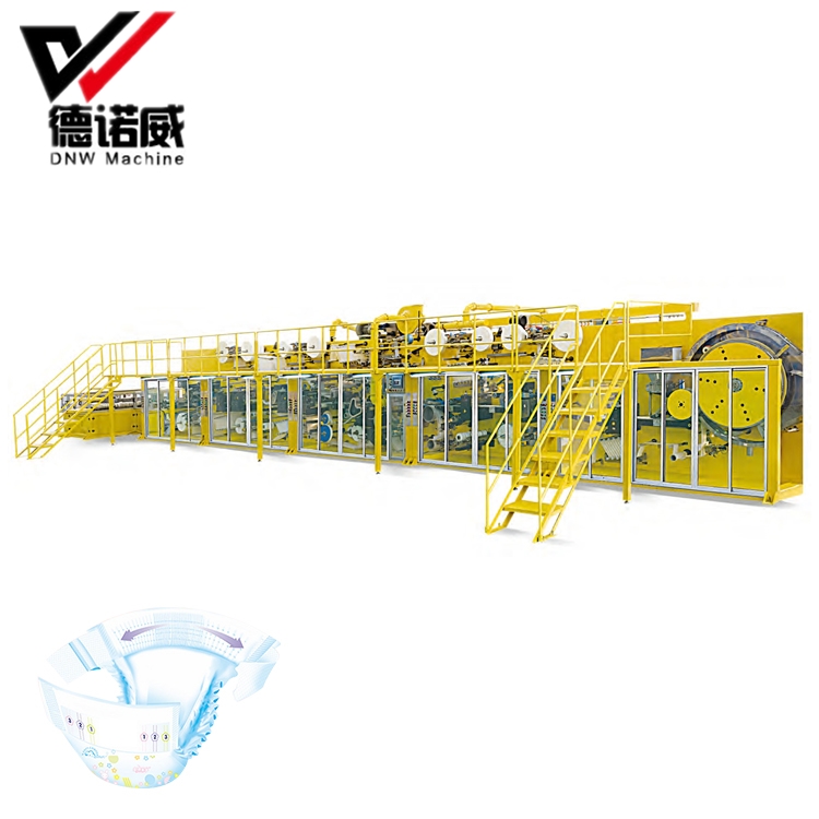 DNW Disposable children diaper making machine manufacturer for making baby diapers