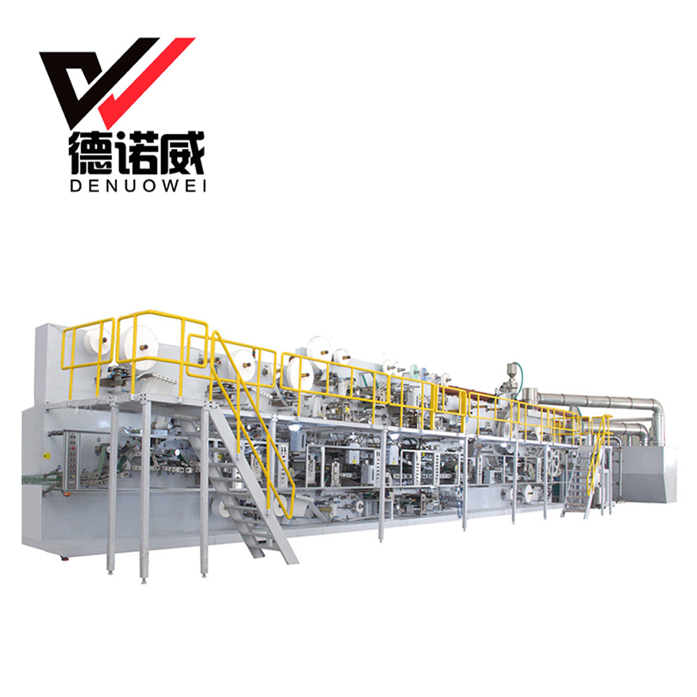 DNW High performance full servo baby diapers production line for diaper making