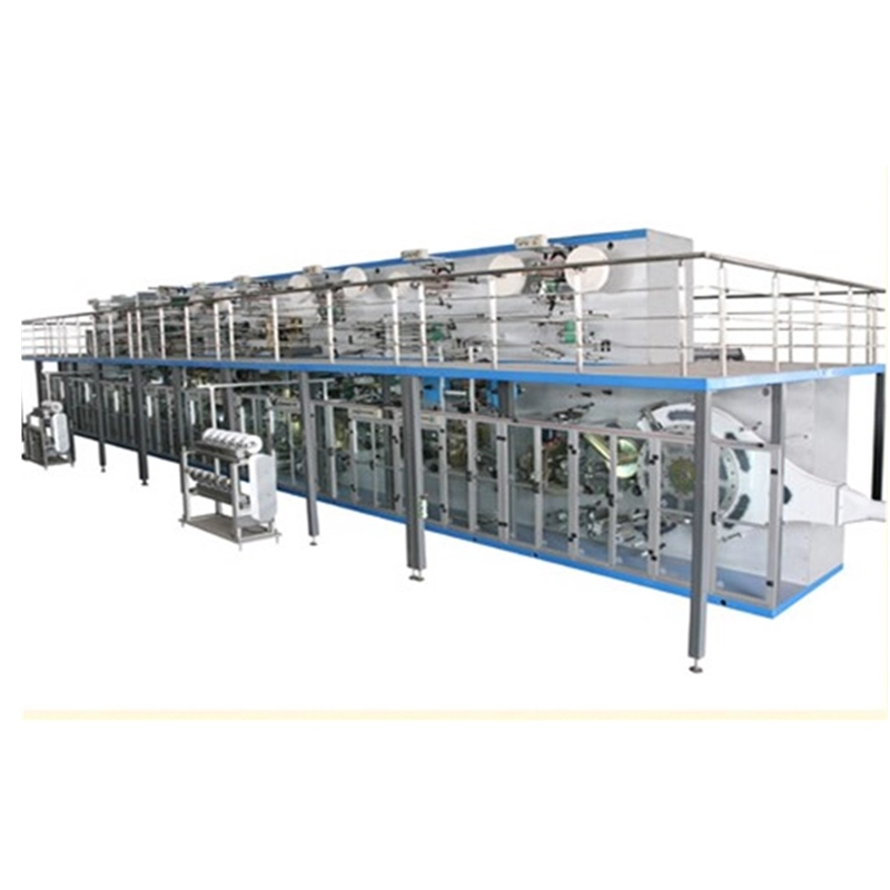 Professional Automatic Baby Diaper Pad packing Machine with Longitudinal Folding System