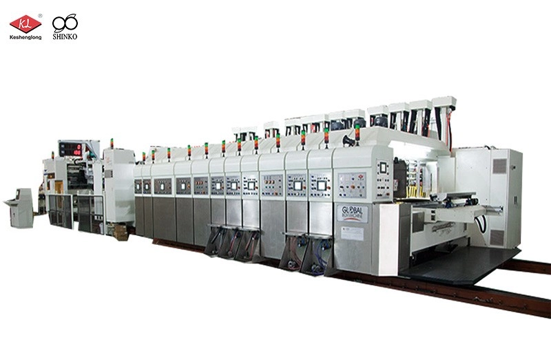 Computerized Flexo Printing Slotting Die-cutting Inline Folding Gluing Countering Ejecting Machine