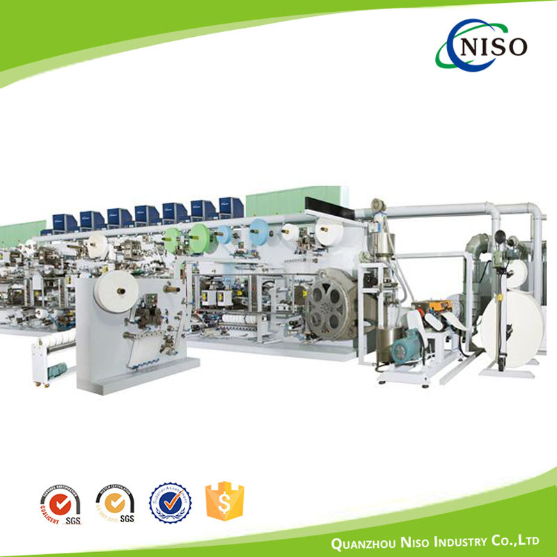 NS-HNK500-SV Waist Band Laminated Diaper Production line