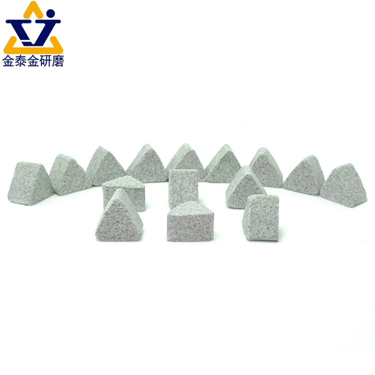 Triangle Stone Grinding Media Ceramic Polish Material beads Polishing abrasive Brown Fused Alumina