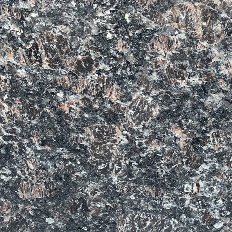 Indian Tan Brown Dark Granite Polished Half Slabs