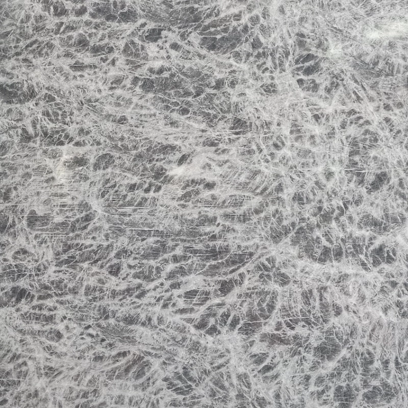 China Polished Snow Mountain Silver Fox Grey Marble Slabs