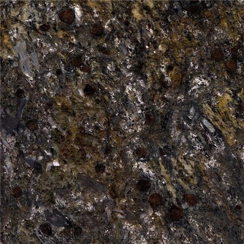 Brazil Black Meteorite Granite Slabs Polished