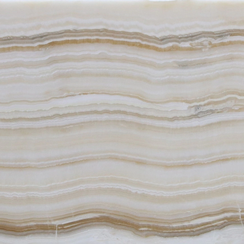 Striped White Wood Onxy Slab