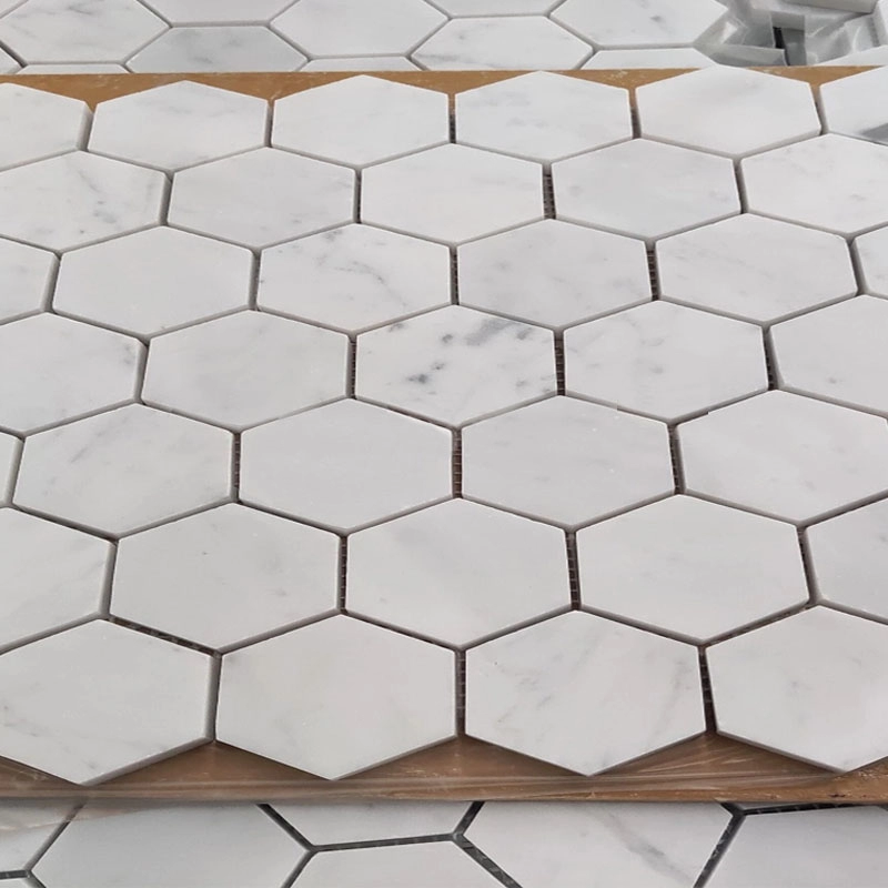 Hexagon Shape Marble Mosaic