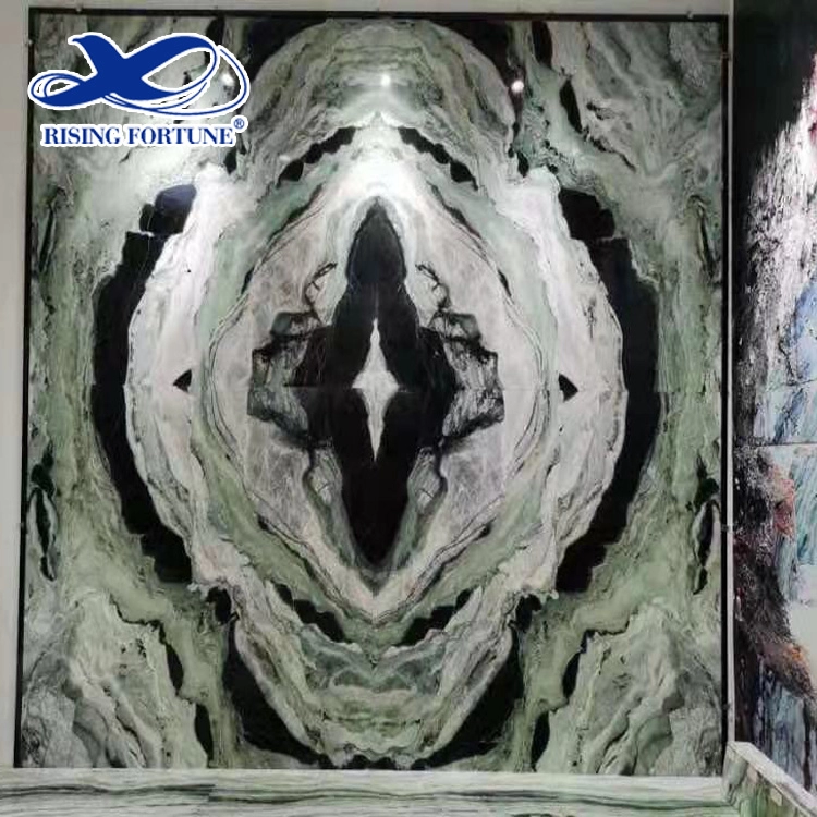 Fantasy Marble Raggio Verde New Green Marble Tiles and Slab for Hotel and Villa Project