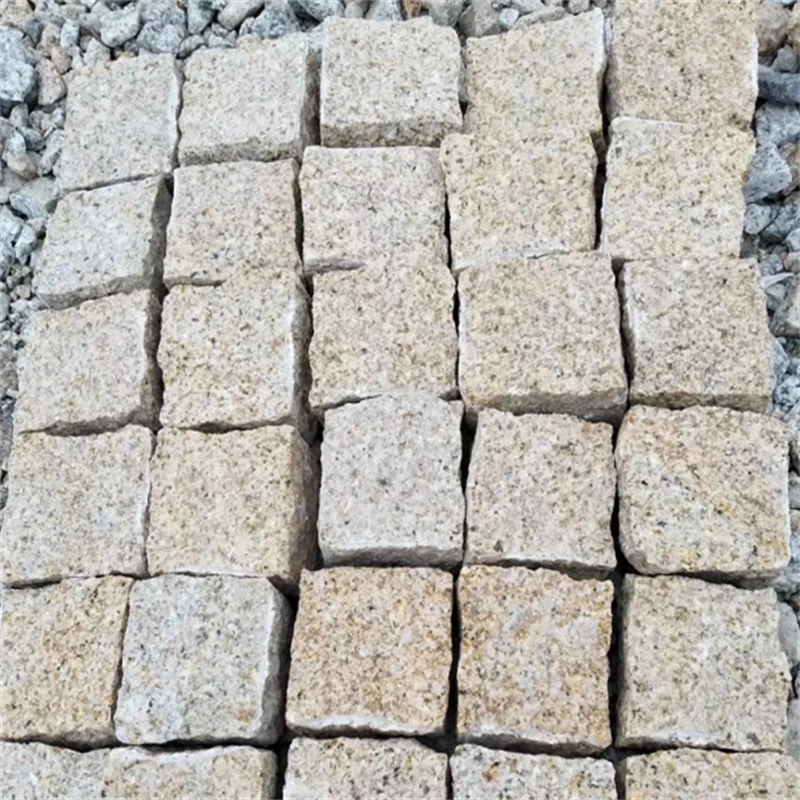 China Yellow Rust Granite Nature Split Cubes Wholesaler