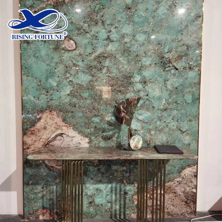Luxury Tropical Rainforest Texture Brazil Amazonite Amazon Green Quartzite Marble for Interior Decoration