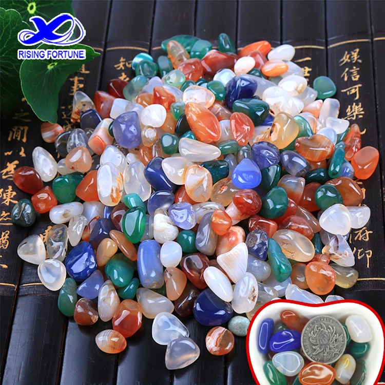Wholesale Natural Crystal Polished  Agate Tumble Stones For Decoration