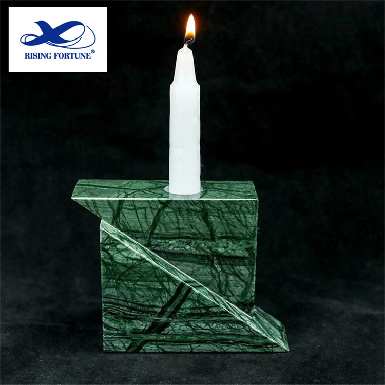 Ambra Set of Two Marble Candle Holders Wholesale Price