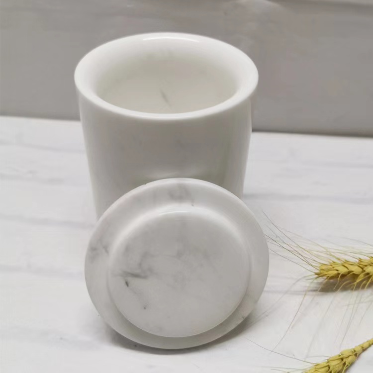 marble candle-jar
