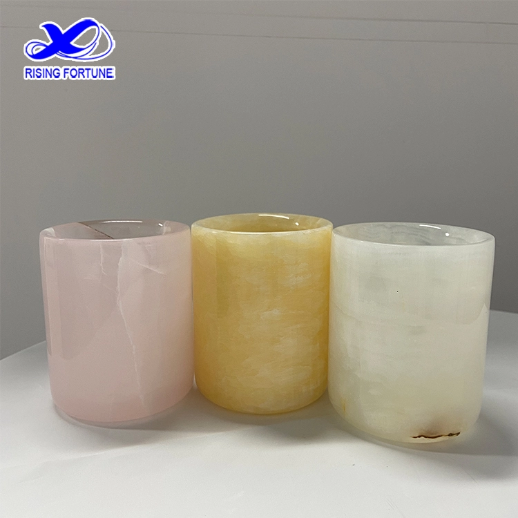 wholesale luxury green onyx candle jars supplier