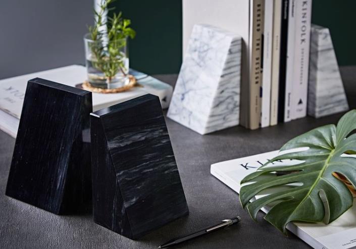 bookends marble
