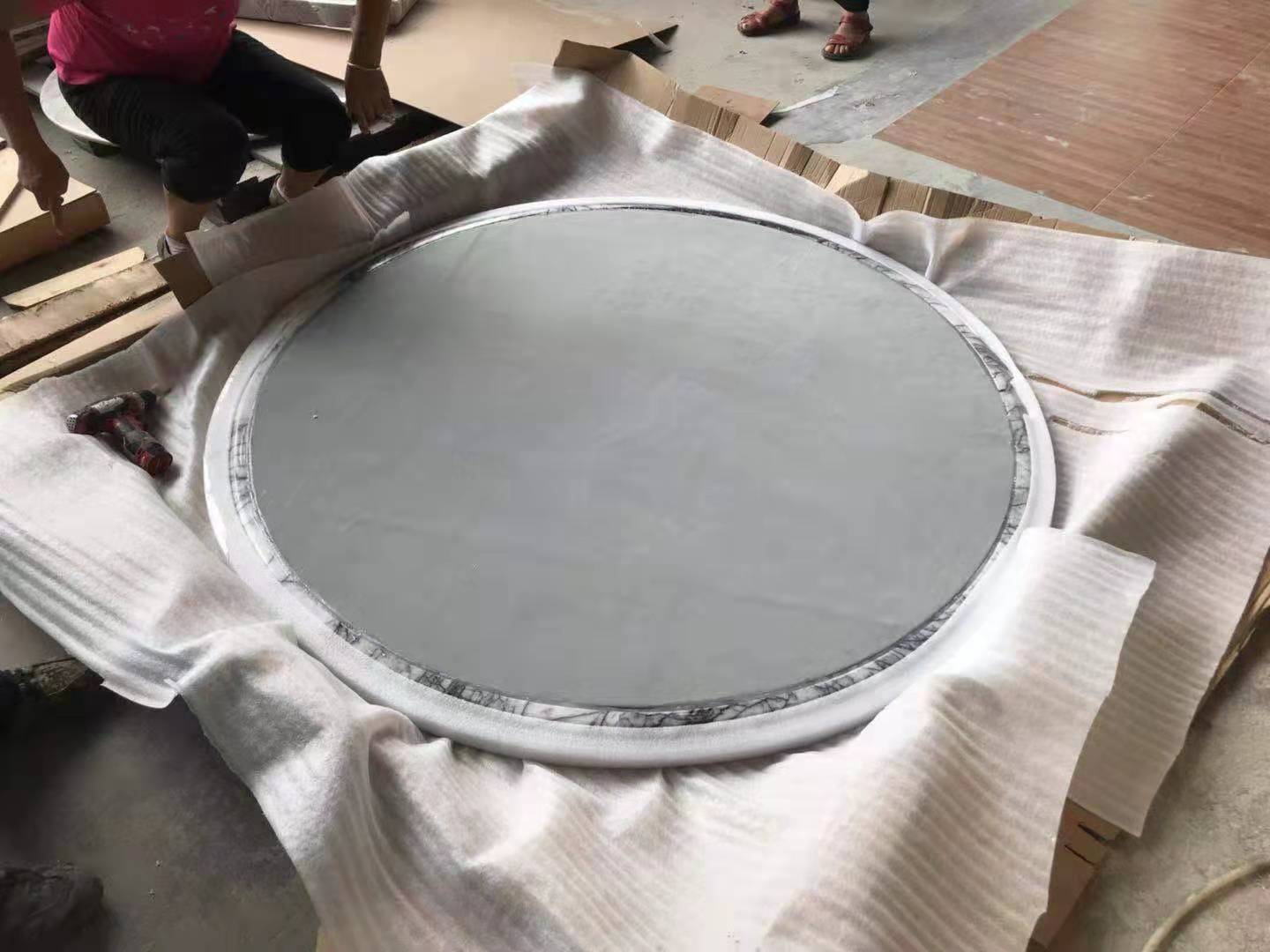 round epoxy dining table
