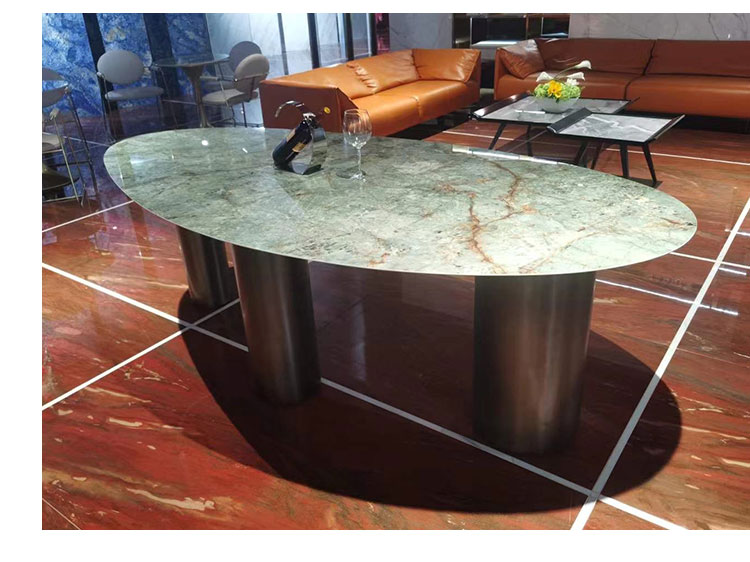 sintered stone rectangular dining table