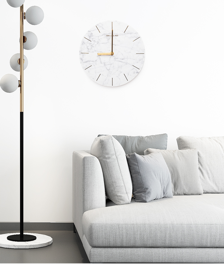 table clock from marble