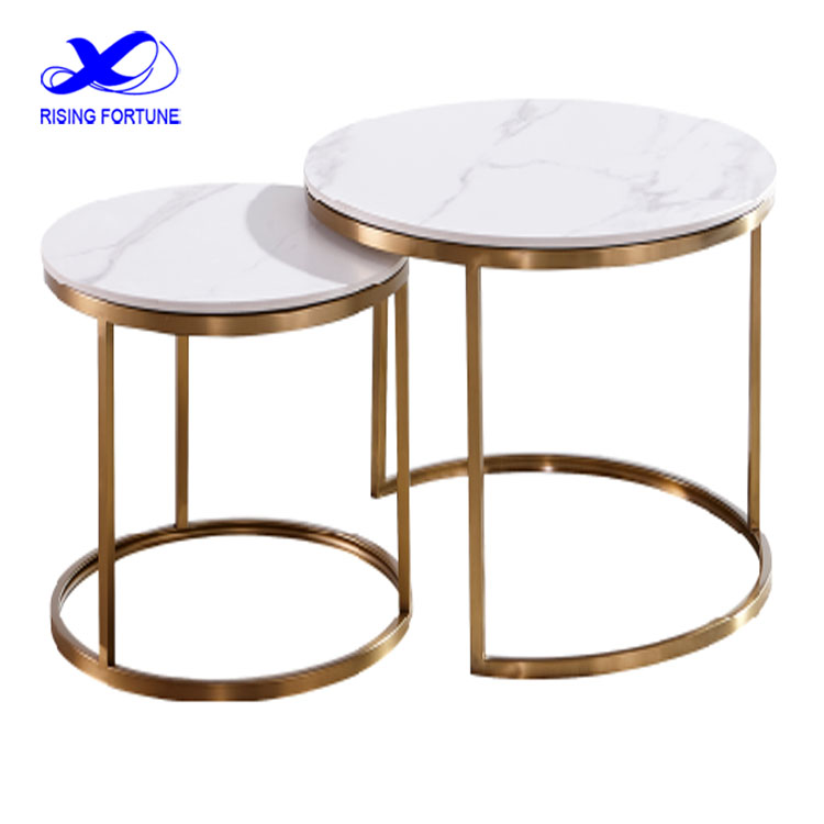 modern living room luxury coffee table set marble