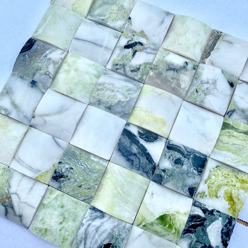 waterjet marble mosaic tiles