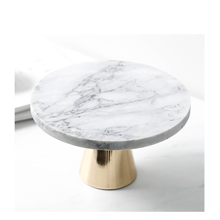 cake stand with marble plate