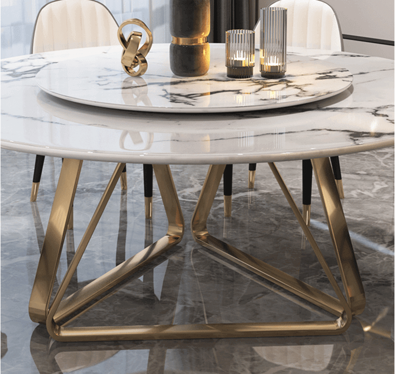 marble top dining table set 6 seater