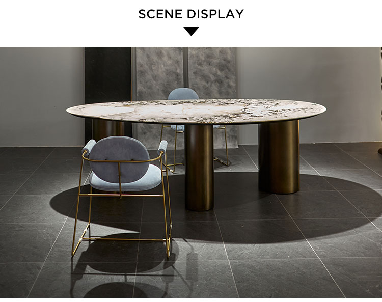 sintered stone marble dining table