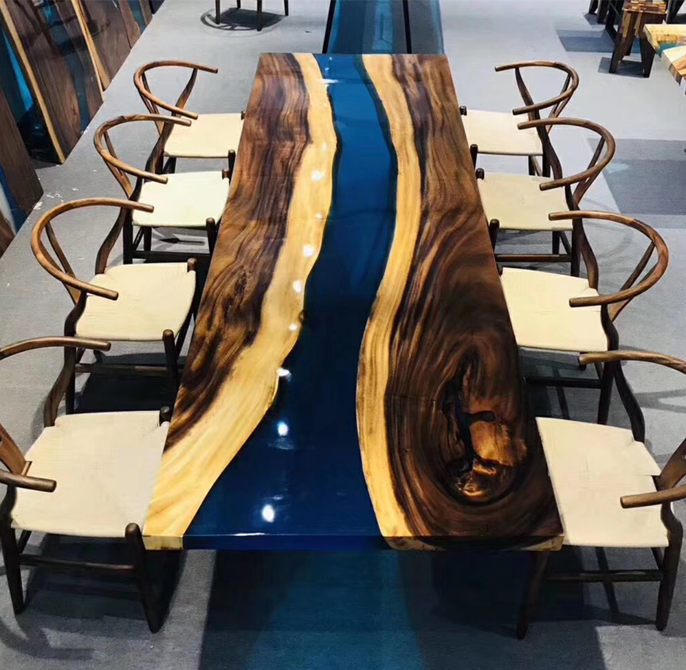 epoxy resin dining tables and chairs