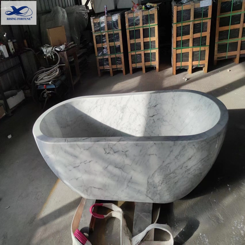 White Cultured Marble Bathtub Manufacturer Custom Logo