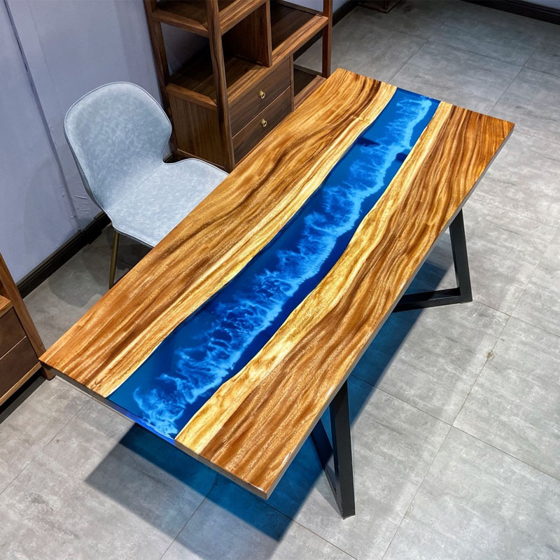  epoxy resin dining tables and chairs