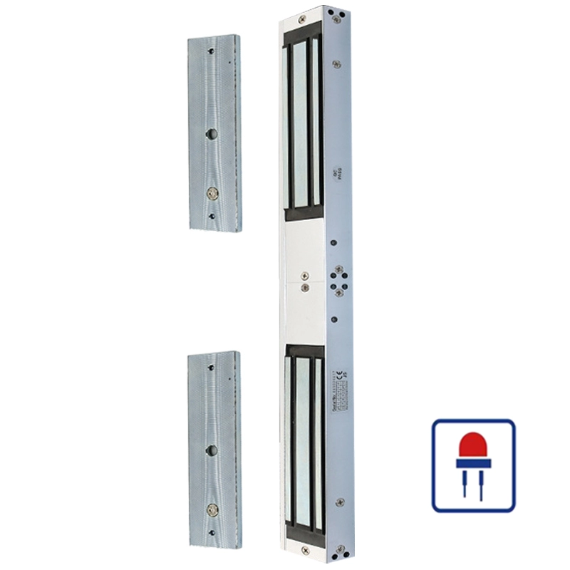 280KG double door glass door magnetic lock with signal feedback