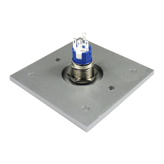 Aluminum Push Button Access Switch Reset switch recessed with LED normally open normally closed