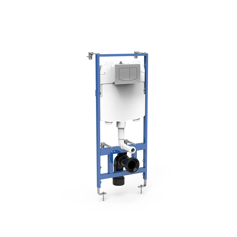 Mechanical concealed cistern wall hung toilet frame with flush plate supplier