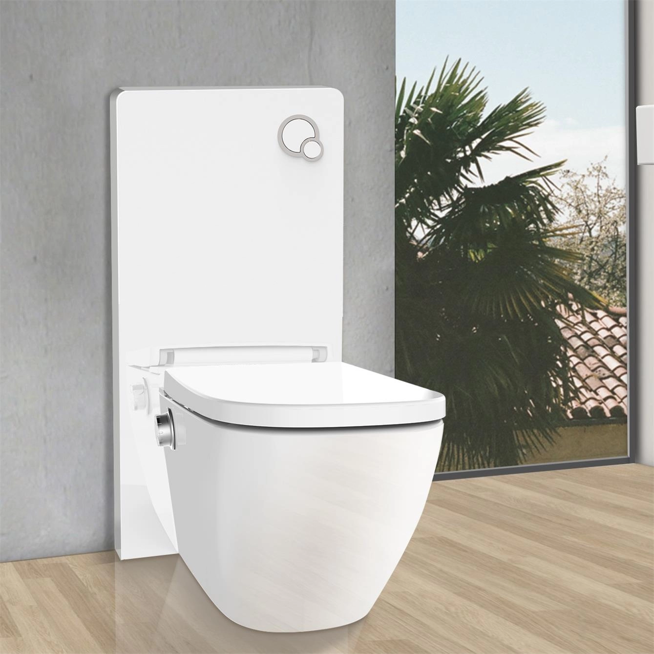 Luxury Floor Standing back to wall Japanese style smart shower toilet