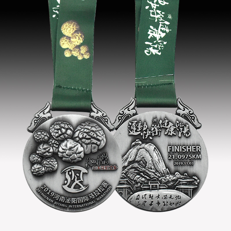 Custom 3d hollowed out finisher marathon race medal