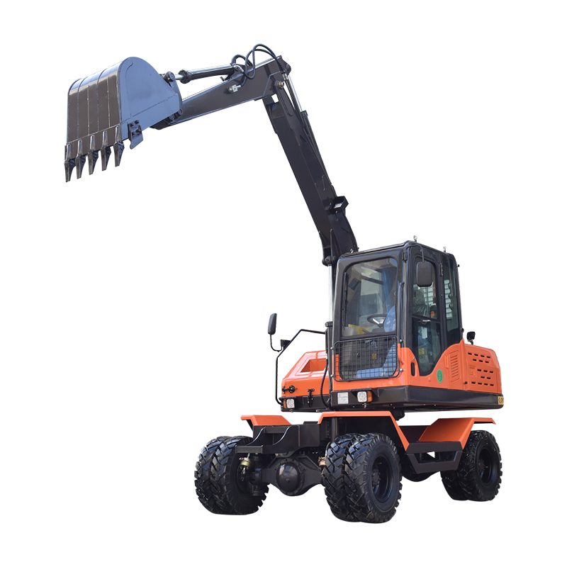 6.3 ton wheeled manual excavator with YUCHAI engine