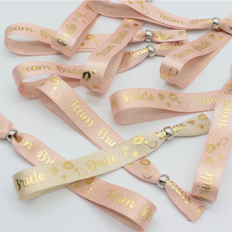 Bride and bride tribe wristbands