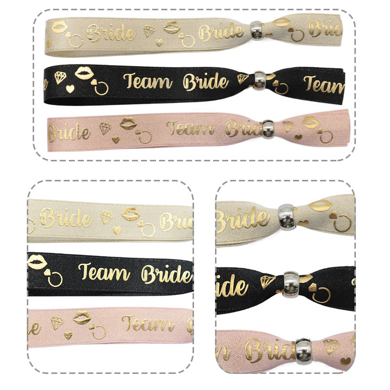 Rose gold wristbands for Bridesmaid