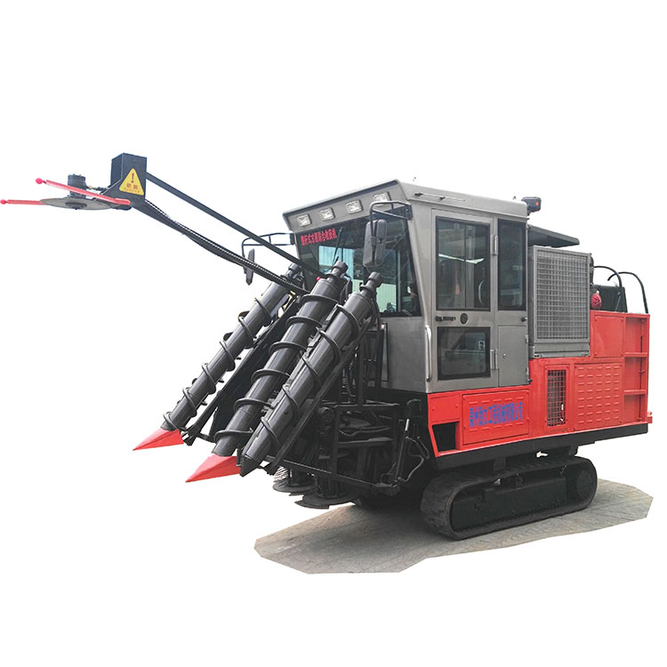 8.5 ton crawler type whole stalk sugar cane combine harvester with intelligent automatic rubber crawler