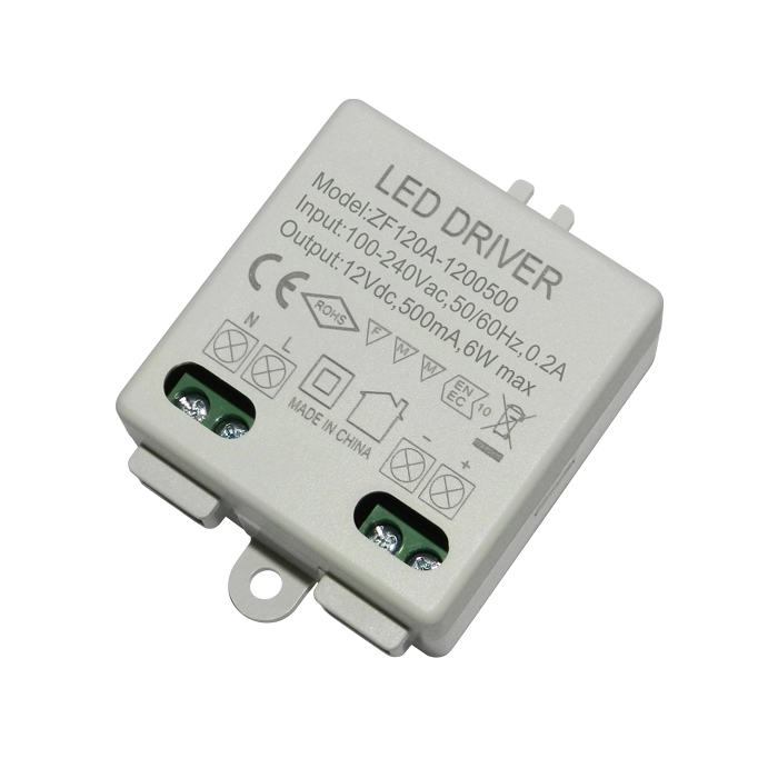 IP20 Small Plastic Case DC LED Driver 6W